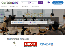 Tablet Screenshot of company.careerone.com.au