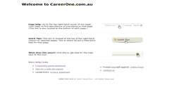 Desktop Screenshot of help.careerone.com.au